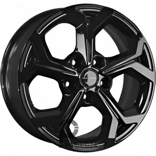 Khomen KHW 1606 6.5x16 5*114.3 ET43 DIA67.1 Black Литой