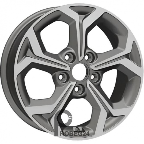 Khomen KHW 1606 6.5x16 5*114.3 ET43 DIA67.1 Gray-FP Литой