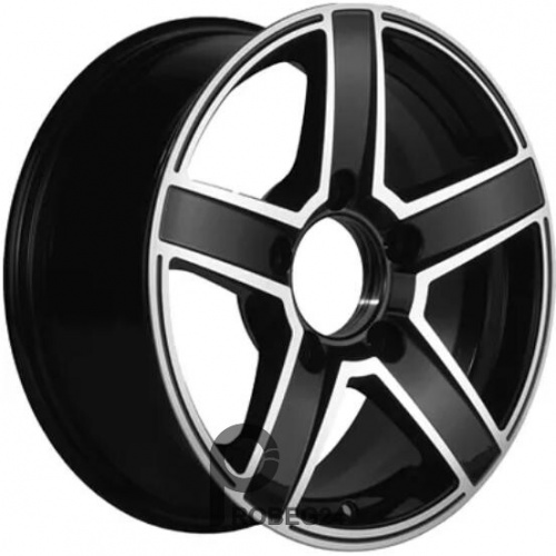 Khomen KHW 1614 6.5x16 5*139.7 ET40 DIA98.5 Black-FP Литой