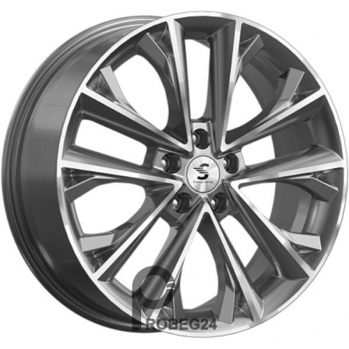Скад КР012 7x18 5*108 ET47 DIA60.1 Diamond gloss graphite Литой