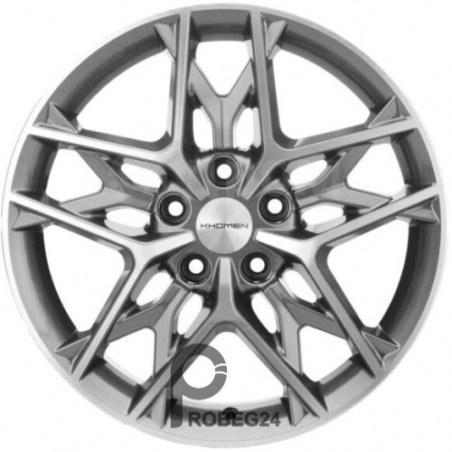 Khomen KHW 1709 7x17 5*114.3 ET43.5 DIA67.1 Gray-FP Литой