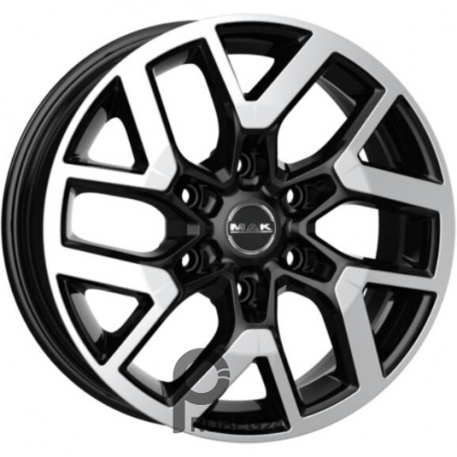 MAK Gravel 7.5x17 6*139.7 ET50 DIA93.1 Black mirror Литой