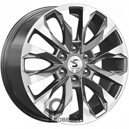Скад KP007 8x20 6*139.7 ET42 DIA75.1 Diamond gloss graphite Литой