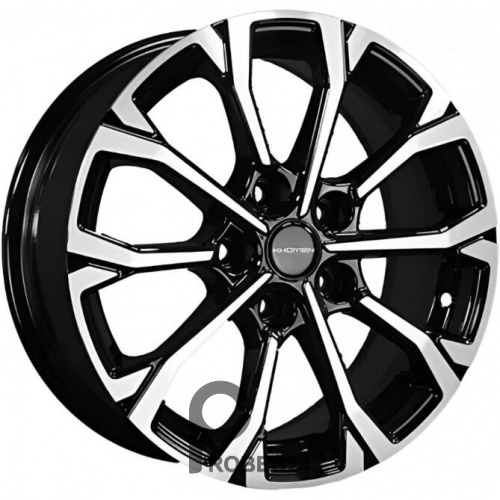 Khomen KHW 1605 6.5x16 5*114.3 ET45 DIA67.1 Black-FP Литой