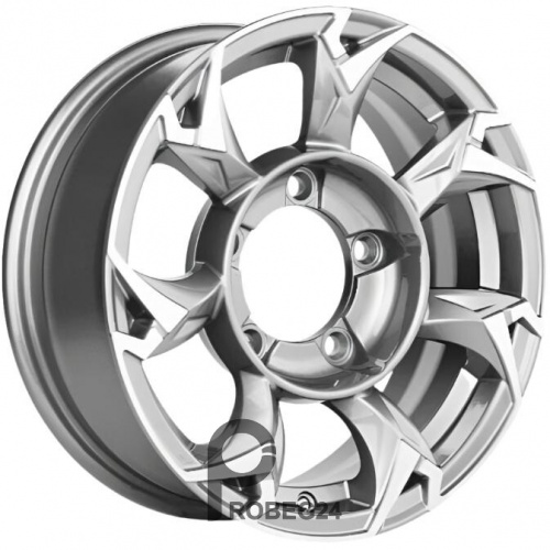 Khomen KHW 1505 5.5x15 5*139.7 ET5 DIA98.5 F-Silver-FP Литой