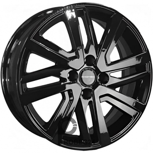 Khomen KHW 1609 6x16 4*100 ET37 DIA60.1 Black Литой