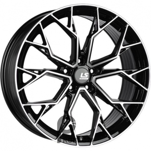 LS FlowForming RC61 8x18 5*108 ET45 DIA63.3 BKF Литой