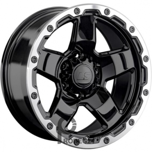 LS 1371 9.5x18 6*139.7 ET5 DIA106.1 BKL Литой