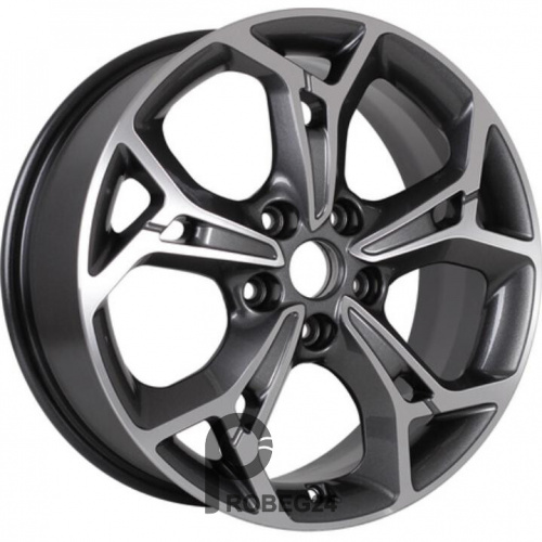 Khomen KHW 1702 7x17 5*110 ET46 DIA63.3 Gray-FP Литой