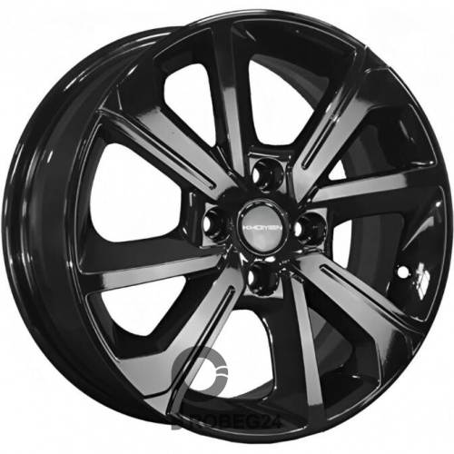 Khomen KHW 1501 6x15 4*100 ET45 DIA56.6 Black Литой