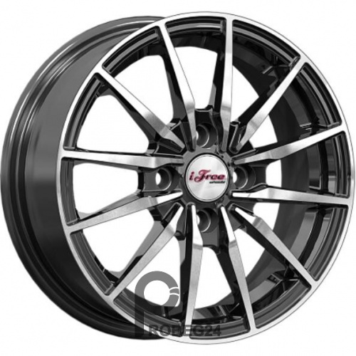 iFree Финчер 5.5x14 4*108 ET35 DIA63.3 Блэк Джек Литой