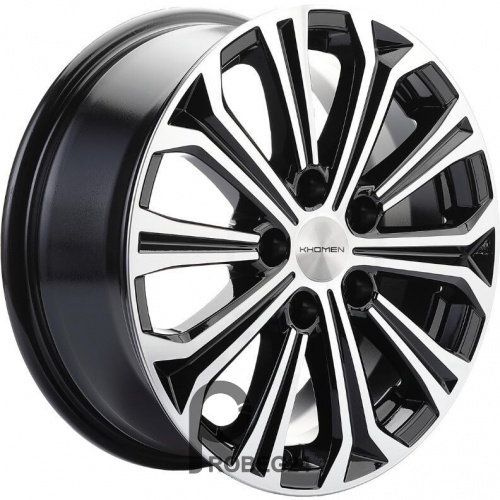Khomen KHW 1610 6.5x16 5*110 ET45 DIA67.1 Black-FP Литой