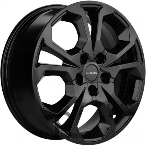 Khomen KHW 1711 6.5x17 5*108 ET43 DIA65.1 Black Литой