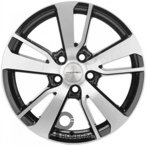Khomen KHW 1704 7x17 5*114.3 ET48.5 DIA67.1 Black-FP Литой