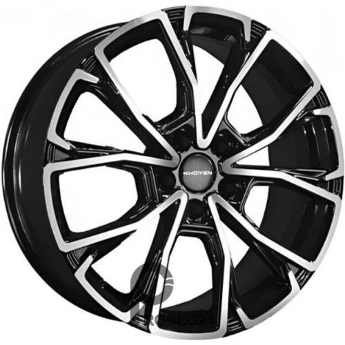 Khomen KHW 1907 7.5x19 5*108 ET45 DIA65.1 Black-FP Литой