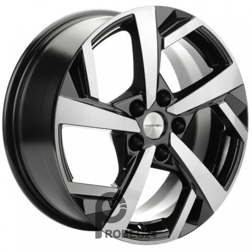 Khomen KHW 1712 7x17 5*110 ET45 DIA67.1 Black-FP Литой