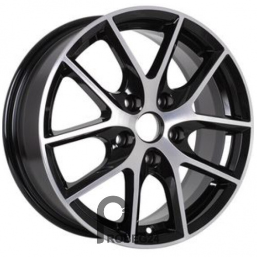 Alcasta M59 6.5x16 5*114.3 ET40 DIA66.1 BKF Литой