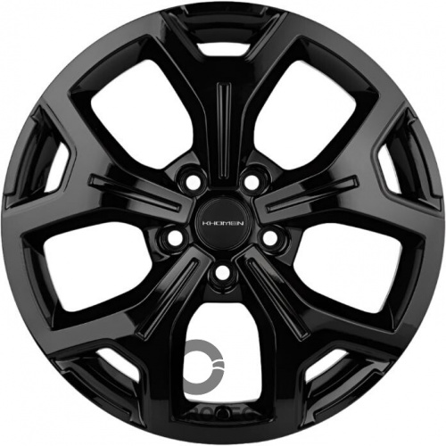 Khomen KHW 1715 7x17 5*114.3 ET48.5 DIA67.1 Black Литой