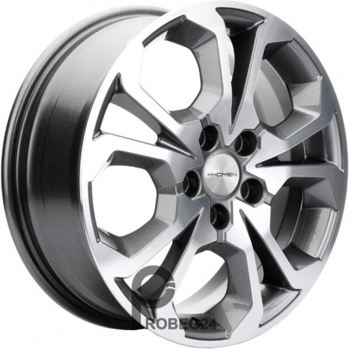 Khomen KHW 1711 6.5x17 5*114.3 ET50 DIA66.1 F-Silver Литой