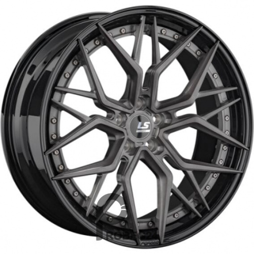 LS Forged FG35 10.5x21 5*112 ET43 DIA66.6 ALBRSD-GM/BK Кованый