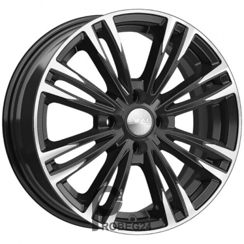 Скад Ламар 6.5x16 4*100 ET40 DIA67.1 Алмаз черный Литой