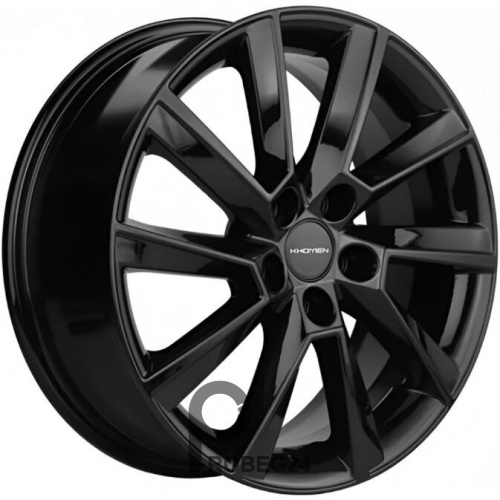 Khomen KHW 1604 6x16 5*100 ET38 DIA57.1 Black Литой