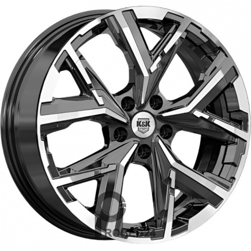 K&K Айона 6.5x18 5*112 ET33 DIA57.1 Алмаз черный Литой