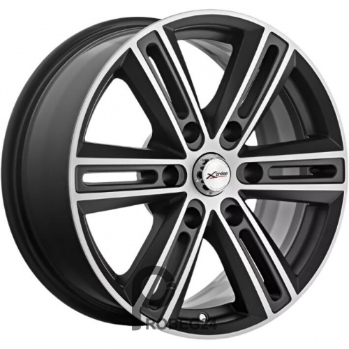 X'trike X-124 7.5x17 6*139.7 ET25 DIA100.1 BKM/FP Литой