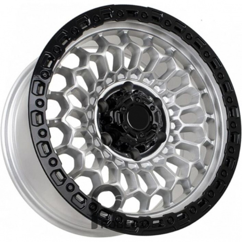 FF KF5357 8.5x17 6*139.7 ET0 DIA106.1 Silver With Black Lip Литой