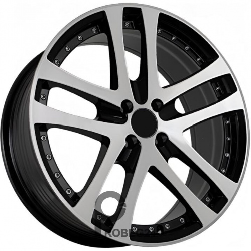 FF FBX480 7.5x18 5*114.3 ET38 DIA73.1 Black Machined Face Литой