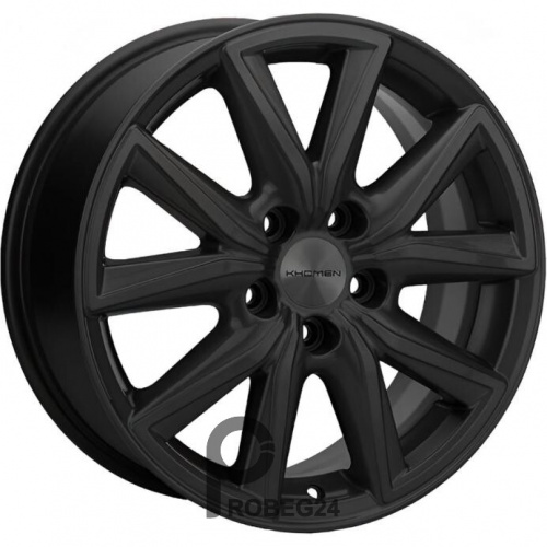 Khomen KHW 1706 7x17 5*110 ET46 DIA63.3 Black Литой