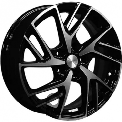 Khomen KHW 1722 6.5x17 5*114.3 ET46 DIA67.1 Black-FP Литой