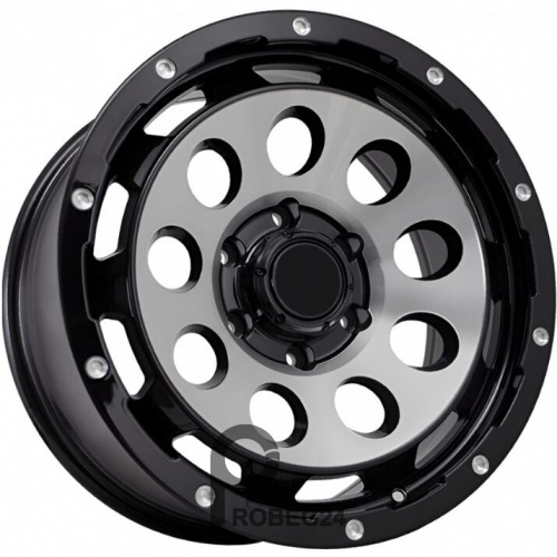 Kipardo KF59 8.5x18 6*139.7 ET15 DIA110.1 Black Polish Литой
