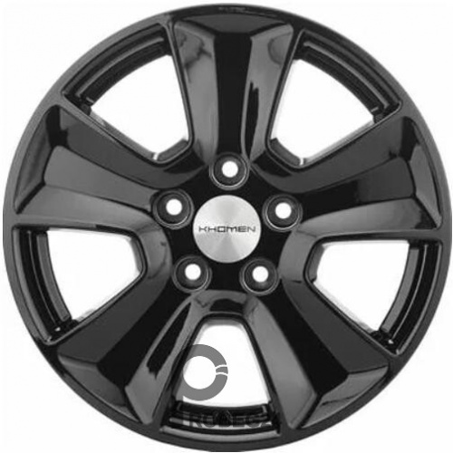 Khomen KHW 1601 6.5x16 5*108 ET45 DIA60.1 Black Литой