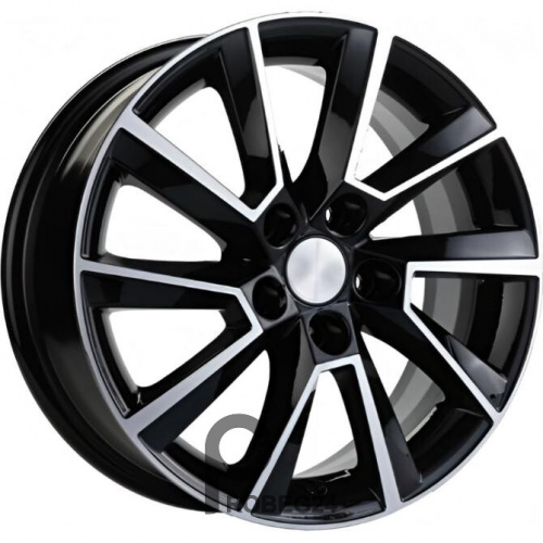 Khomen KHW 1604 6x16 5*100 ET45 DIA57.1 Black-FP Литой