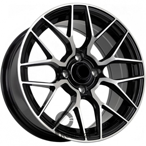 FF SH7091 7x15 4*100 ET35 DIA73.1 Black Machined Face Литой