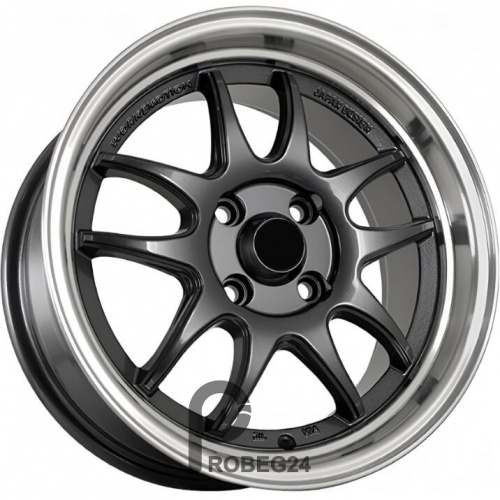 FF JT072 8.25x15 4*100 ET25 DIA73.1 Gunmetal Machine Lip Литой
