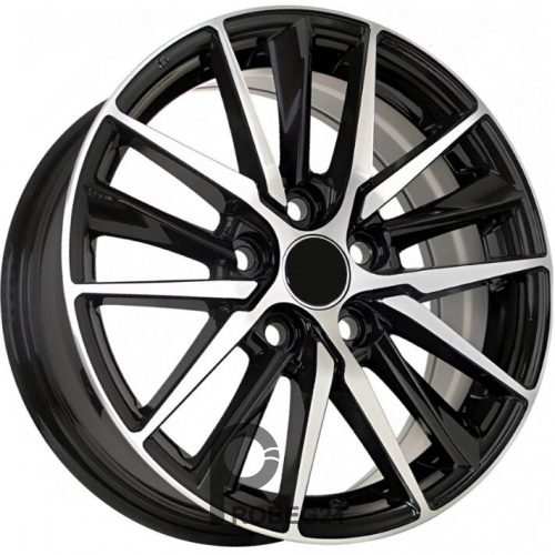FF FBX224 7x17 5*100 ET40 DIA60.1 Black Machined Face Литой
