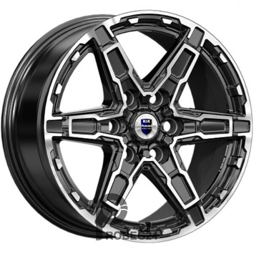 K&K Дистрикт 8x18 6*114.3 ET46 DIA67.1 Алмаз черный Литой