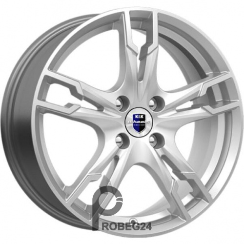 K&K Солар 7x17 5*114.3 ET48.5 DIA67.1 Elite silver Литой