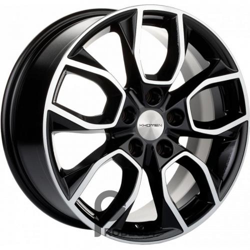 Khomen KHW 1713 7x17 5*114.3 ET40 DIA66.1 Black-FP Литой