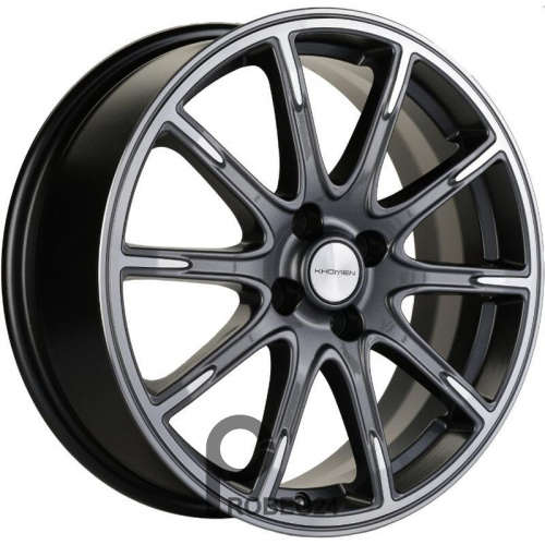Khomen KHW 1707 6.5x17 4*100 ET44 DIA54.1 Gray-FP Литой