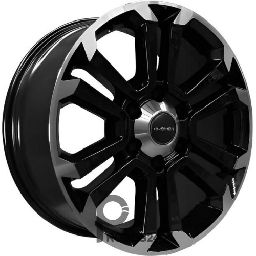 Khomen KHW 1817 7.5x18 6*139.7 ET45 DIA93.1 Black-FP Литой