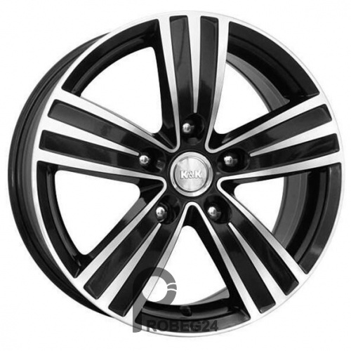 K&K да Винчи 7x16 5*108 ET50 DIA63.3 Дарк платинум Литой