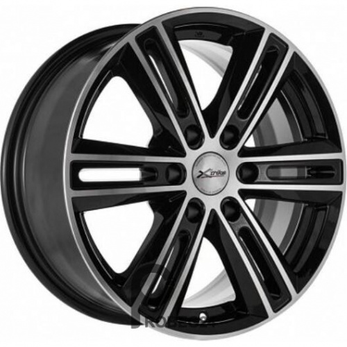 X'trike X-124 7.5x17 6*139.7 ET25 DIA100.1 BKM/FP Литой