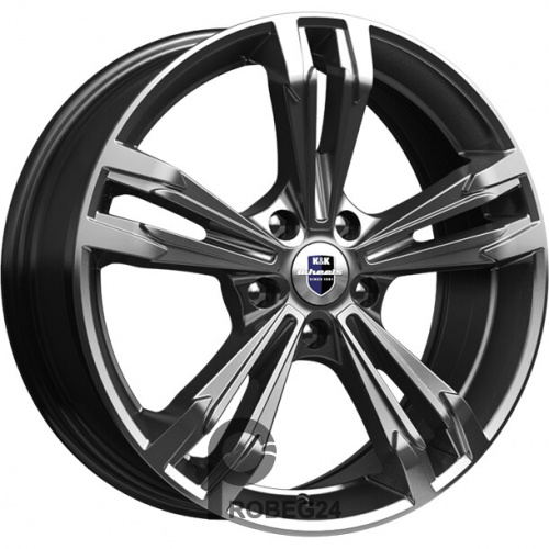 K&K Каррера 7x18 5*112 ET43 DIA57.1 Дарк платинум Литой
