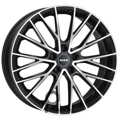 MAK Mark 8.5x19 5*120 ET30 DIA72.6 Gloss Black Литой