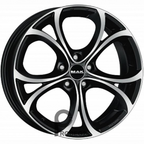 MAK Lario 9.5x19 5*112 ET39 DIA66.6 Black mirror Литой