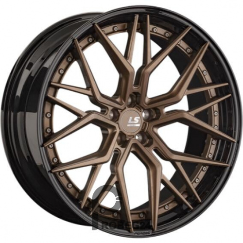 LS Forged FG35 10.5x21 5*112 ET43 DIA66.6 ALBRSD-GM/BK Кованый