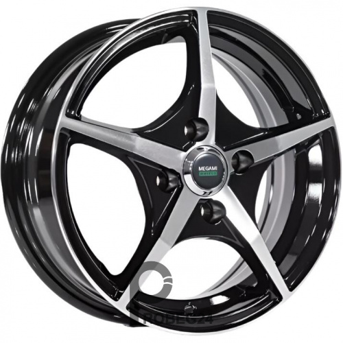 Megami MGM-19FF 5.5x14 4*98 ET35 DIA58.6 BKF Литой